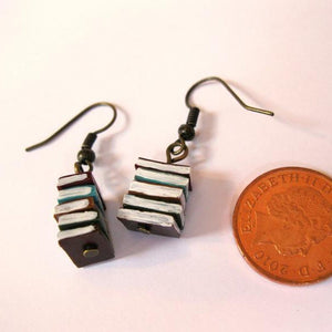 Stack of Books Earrings