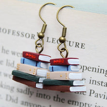 Load image into Gallery viewer, Stack of Books Earrings