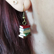 Load image into Gallery viewer, Stack of Books Earrings