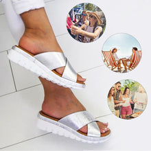 Load image into Gallery viewer, Summer Comfy Plain Peep Toe Casual Slippers