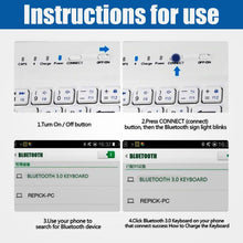 Load image into Gallery viewer, Mini iPhone-Android Bluetooth Keyboard