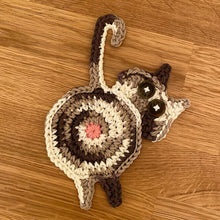 Load image into Gallery viewer, 🐱Funny Cat Butt Coasters Cat Butt Cup Mat Knitted Gift for Cat Fans