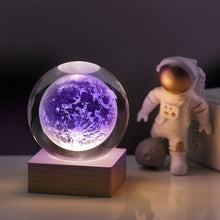 Load image into Gallery viewer, 3D Galaxy Crystal Ball Nightlight Decorlamp