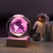 Load image into Gallery viewer, 3D Galaxy Crystal Ball Nightlight Decorlamp