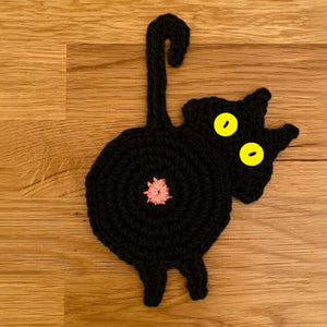 🐱Funny Cat Butt Coasters Cat Butt Cup Mat Knitted Gift for Cat Fans