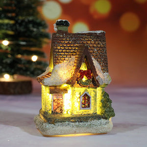 Christmas decoration resin small house