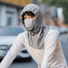 Load image into Gallery viewer, Hooded Face Mask with Neck Warmer for Cycling