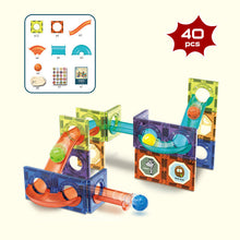 Load image into Gallery viewer, Children&#39;s slide ball magnetic building block track splicing toy