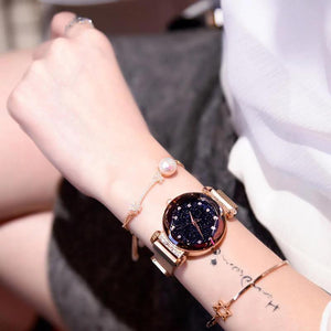 Waterproof Starry Sky Girl Wristwatch