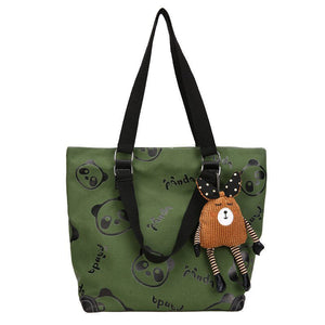 Ladies large-capacity canvas bag