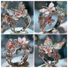 Load image into Gallery viewer, Butterfly Flower Ring