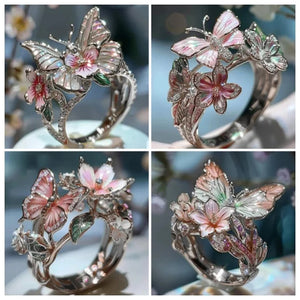 Butterfly Flower Ring