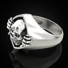 Load image into Gallery viewer, Neo-Gothic Style Skull Unisex Ring