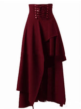 Load image into Gallery viewer, NEW Elegant Plain Asymmetrical Long Skirt With Belt