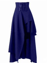 Load image into Gallery viewer, NEW Elegant Plain Asymmetrical Long Skirt With Belt