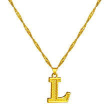 Load image into Gallery viewer, 18K Gold Plated Initial Letter Necklace