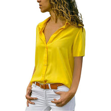 Load image into Gallery viewer, Ladies Casual Chiffon Solid T-Shirt