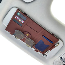 Load image into Gallery viewer, Car Storage Bag Sunglass Card Organizer