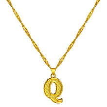 Load image into Gallery viewer, 18K Gold Plated Initial Letter Necklace