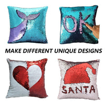 Load image into Gallery viewer, Hirundo Amazing Reversible Sequin Pillow, insert included