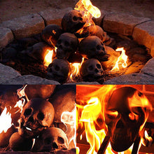 Load image into Gallery viewer, Halloween Ceramic Skeleton Bonfire