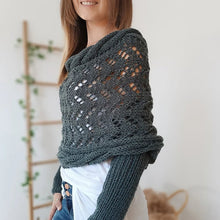 Load image into Gallery viewer, Knitted Cable Wrap For Women