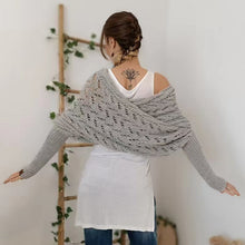 Load image into Gallery viewer, Knitted Cable Wrap For Women