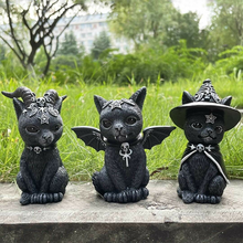 Load image into Gallery viewer, Halloween Lawn Decoration Cat Gnome