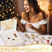 Load image into Gallery viewer, 24 Day Jewelry Christmas Advent Calendar