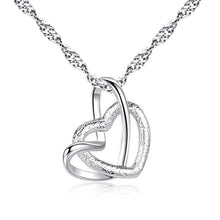 Load image into Gallery viewer, 💞Interlocking Heart Necklace -👩‍❤️‍👩&#39;&#39;God put us together to be sisters by heart&#39;&#39;💝