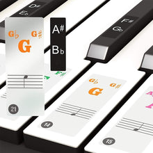 Load image into Gallery viewer, Piano Key Note Stickers