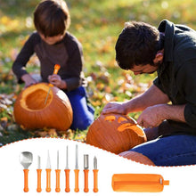 Load image into Gallery viewer, Pumpkin Carving Kit Stainless Steel Carving Tools Set