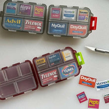 Load image into Gallery viewer, Travel Pill Organizer Box (161 Labels for Customization)