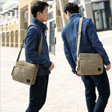 Load image into Gallery viewer, Men&#39;s one-shoulder retro canvas bag