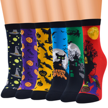 Load image into Gallery viewer, Halloween Style Socks (6 Pairs)