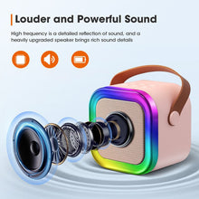 Load image into Gallery viewer, Mini Karaoke Machine with Wireless Microphones