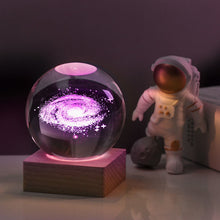 Load image into Gallery viewer, 3D Galaxy Crystal Ball Nightlight Decorlamp