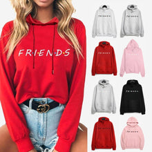 Load image into Gallery viewer, Casual Neck Long Sleeve Letter Print Hoodies