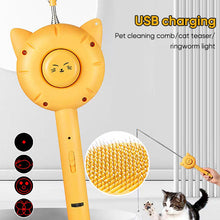 Load image into Gallery viewer, Retractable cat teaser pet comb