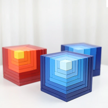 Load image into Gallery viewer, DIY Wooden Rainbow Block Toys