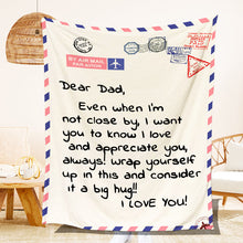 Load image into Gallery viewer, Personalized Mom/Dad Letter Blanket