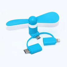 Load image into Gallery viewer, Portable Mini Cooling Fan For Android, IOS&amp;Type C