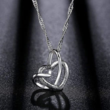 Load image into Gallery viewer, 💞Interlocking Heart Necklace -👩‍❤️‍👩&#39;&#39;God put us together to be sisters by heart&#39;&#39;💝