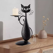 Load image into Gallery viewer, Black Cat Candle Holder