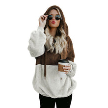 Load image into Gallery viewer, Fluffy hoodie with zipper