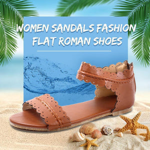 Women Sandals Fashion Flat Roman Shoes