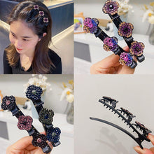 Load image into Gallery viewer, Three Flower Side Hair Clip