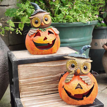 Load image into Gallery viewer, Pumpkin Head Owl Ornament