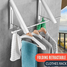 Load image into Gallery viewer, Folding Retractable Clothes Rack