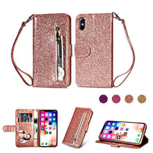 Load image into Gallery viewer, Zipper Wallet PU Leather phone Case